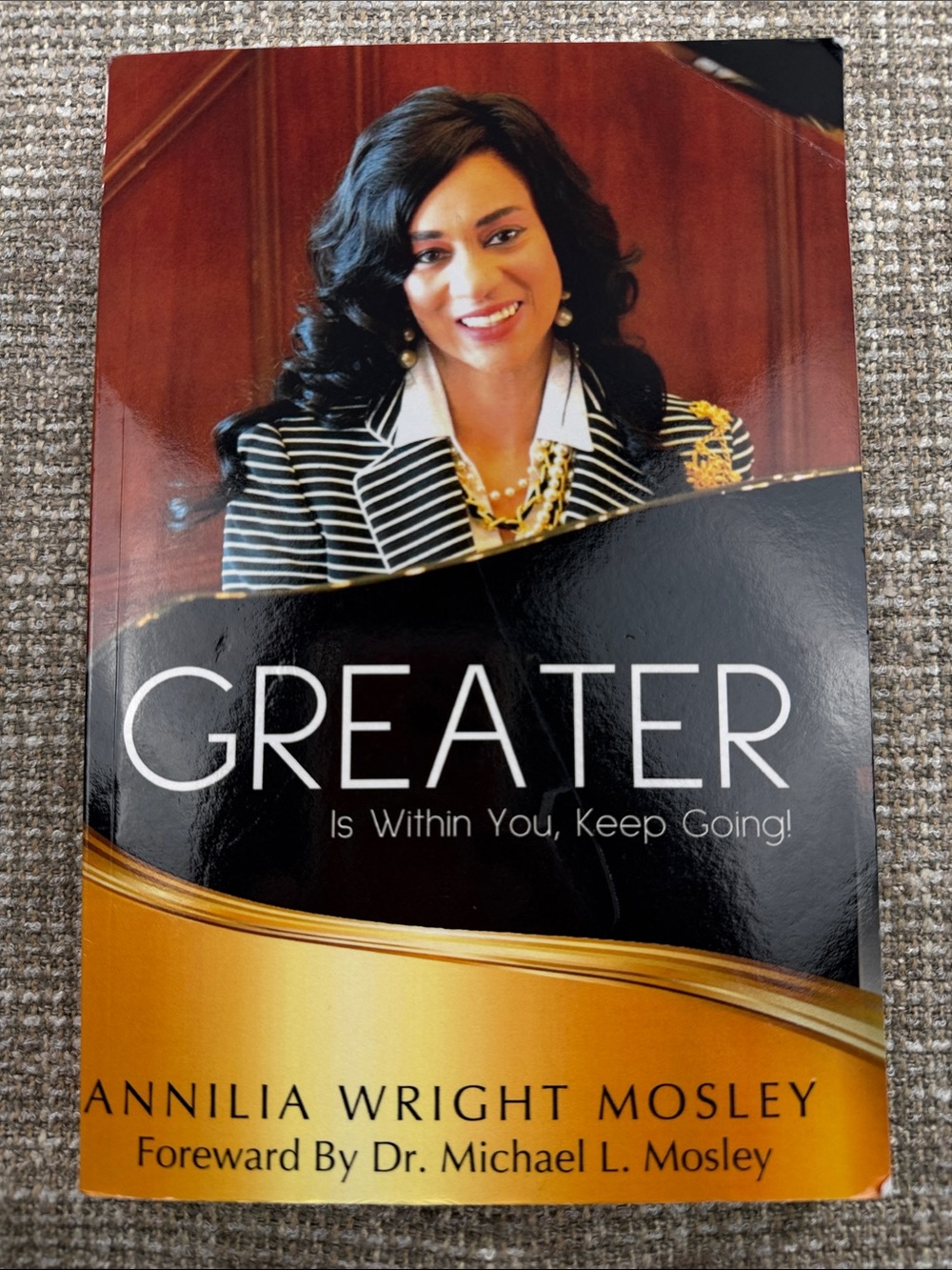GREATER by Annilia Wright Mosley - Black & Gold Cover